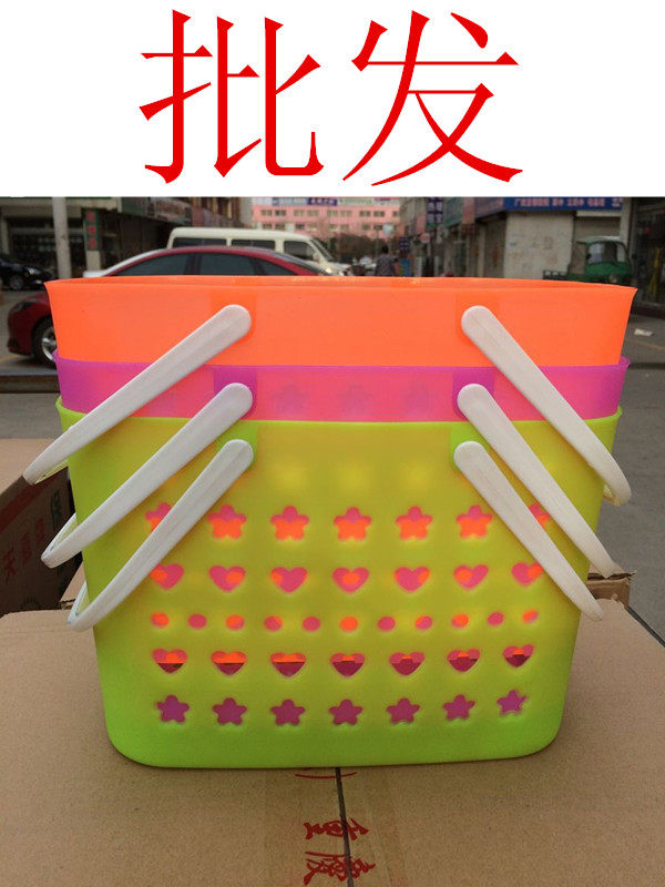 Bath basket bath basket shower basket debris storage basket bath basket plastic portable basket clinker can drain basket wholesale
