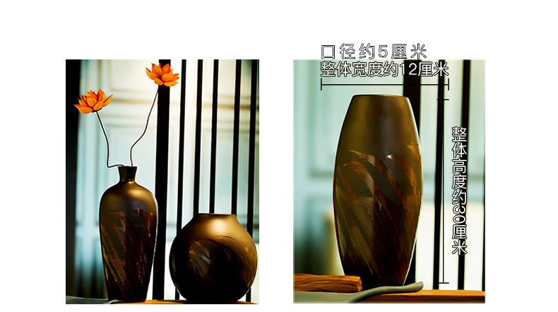 New Chinese style ceramic vase furnishing articles sitting room dry flower arranging flowers, flower POTS restoring ancient ways mesa adornment floral arrangements