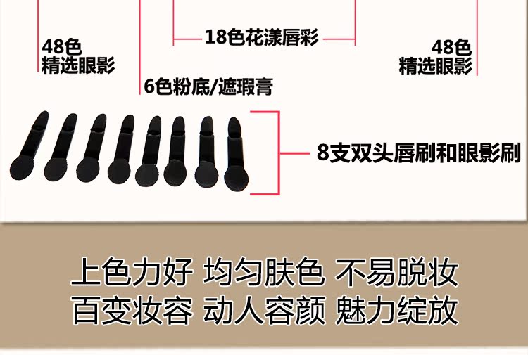 Girl Girl Makeup Magic Box Eyeshadow Palette Facial Facial Nude Light Makeup Powder Set Full Set Sơ cấp phấn má