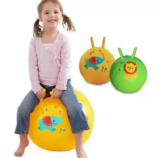 Toddler large horn ball baby inflatable jumping ball fitness toy children feel integrated and thickened yoga ball