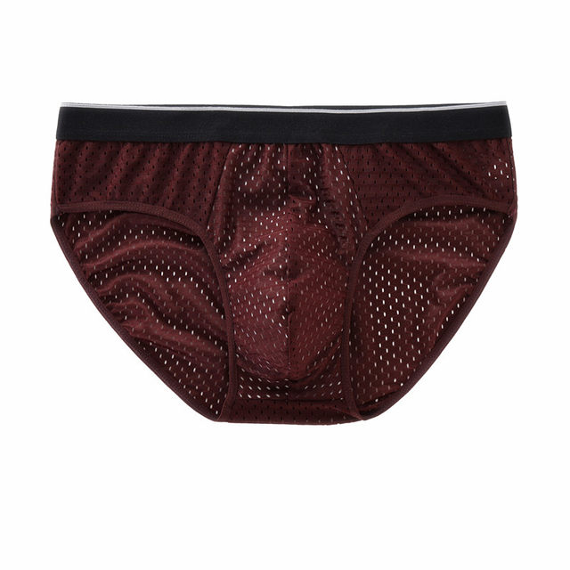 ຊຸດຊັ້ນໃນຂອງຜູ້ຊາຍ ice mesh breathable summer ultra-thin shorts men's modal mesh men's underwear briefs