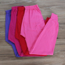 Womens cotton single single piece of autumn pants cotton wool pants middle-aged and elderly plus size underwear winter bottoming warm pants