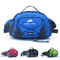 Outdoor fanny pack Large capacity mens and womens multi-functional mountaineering kettle hanging bag Travel cycling storage bag Sports oblique cross bag