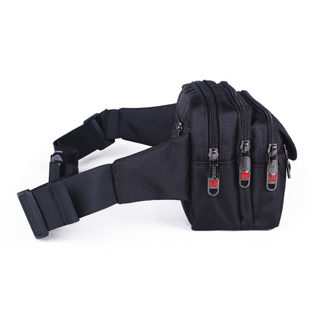 Men's waist bag women's multi-functional large-capacity cash register bag business receipt wallet document passport storage bag mobile phone pocket