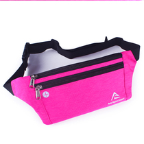 Sports running fanny pack Womens multi-function mobile phone fanny pack Mens marathon equipment Fitness ultra-thin invisible travel belt