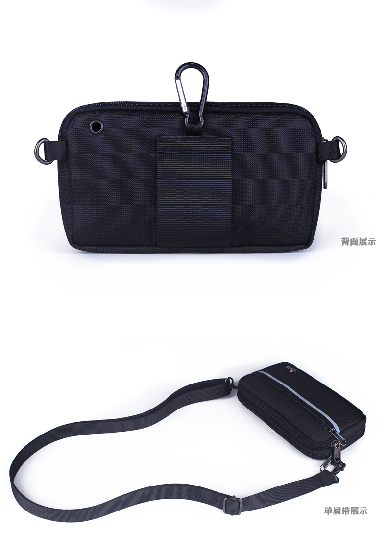 Mặc vành đai túi điện thoại di động eo bag nam chéo phần 6 inch đa chức năng đồng xu ví ID điện thoại di động trường hợp vai túi túi đựng điện thoại đeo hông
