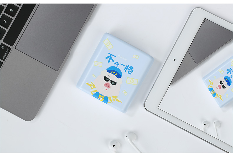 Luoma Shi 10.000 mA sạc kho báu nhỏ cầm tay dễ thương phim hoạt hình cô gái điện thoại di động cung cấp điện hoàn vũ - Ngân hàng điện thoại di động cục sạc dự phòng iphone