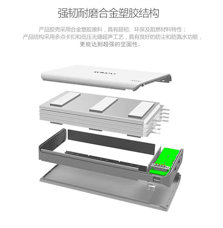 Luo Mashi sense6 20000M mA di động dung lượng lớn phổ biến điện thoại di động sạc điện Po chính hãng - Ngân hàng điện thoại di động sạc dự phòng hoco 20000mah