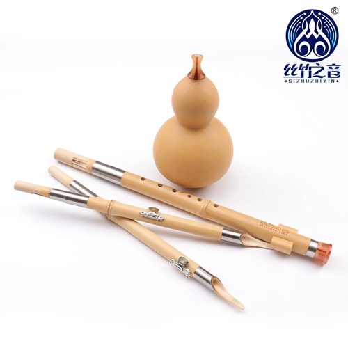 丝竹之音 Jinzhu Qiko Gourd Silk Silk Детские ставки B -Матропированные CDGF для взрослых начало Юньнани Музыкальный инструмент