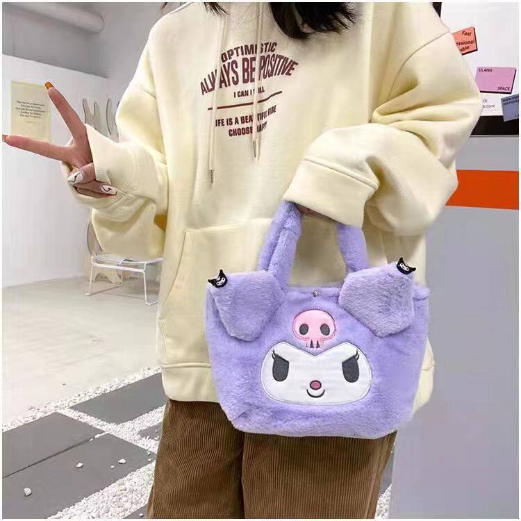 Мультяшный портативный ланч-бокс с бантиком, сумка-органайзер, небольшая сумка                       