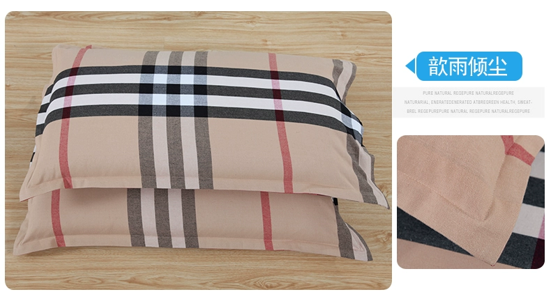 Wyatt thổ cẩm bông cũ thô phong bì dày thở bông gối 50x80cm áo gối một cặp miễn phí vận chuyển - Gối trường hợp gối vỏ đỗ