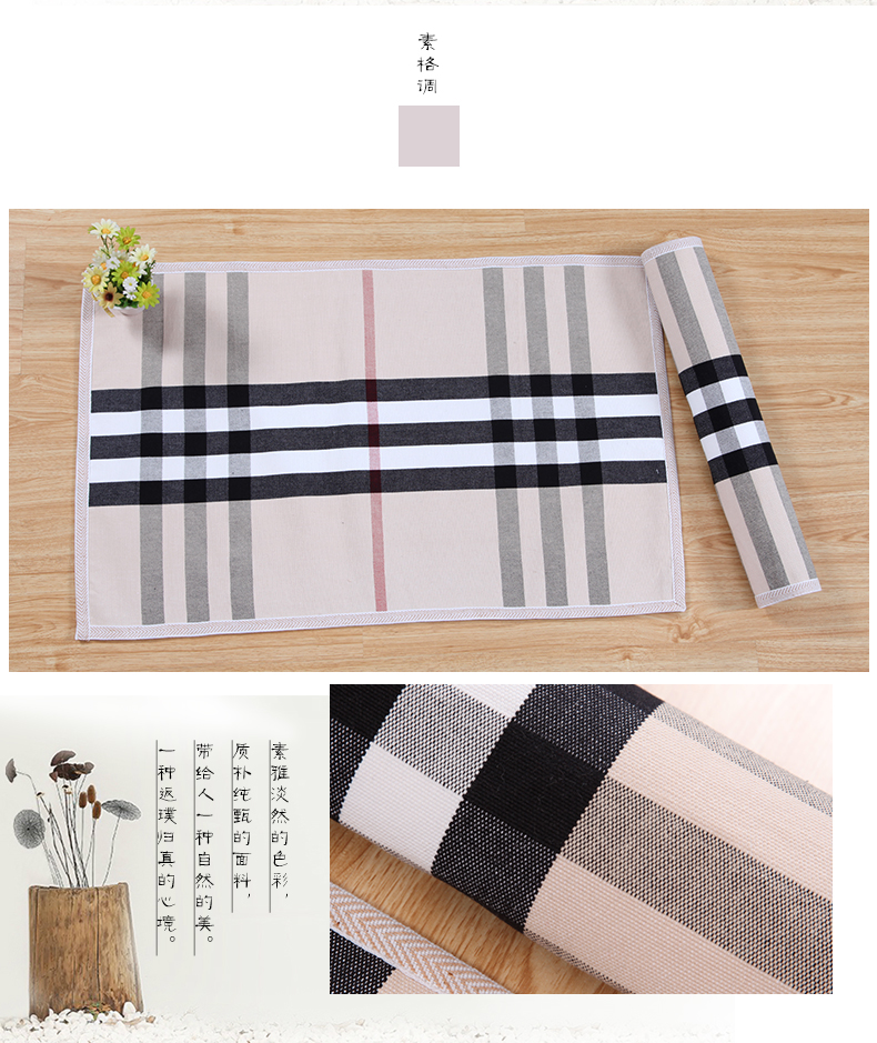 Yue thổ cẩm cotton cũ vải thô gối khăn sọc dày mã hóa bông mồ hôi thấm gối khăn đơn đôi cặp