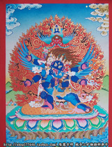 Nepal thangkapuba Diamond pure handmade mineral raw material gold powder thangka