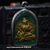 Tibetan sacred object - green tara tsa tsa gold brushed version