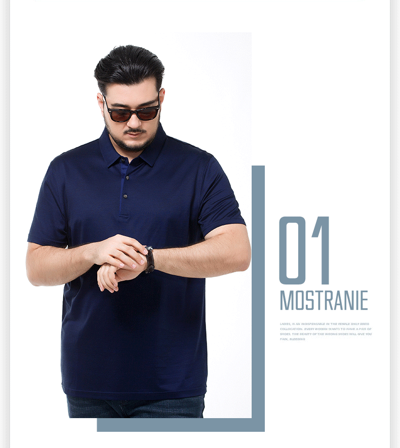 Overlord chuột nam cộng với phân bón XL lụa ngắn tay T-Shirt lỏng chất béo con chất béo mùa hè mới lớn nam quần áo phối đồ nam đẹp