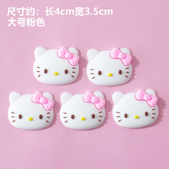 ins Cute Pink Bowknot Kitten Cake Decoration Ornament Cartoon Christmas Birthday Dessert Baking Insert