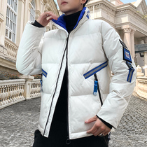 2021 Winter new mens Korean version of short cotton-padded clothes trend handsome down padded jacket loose