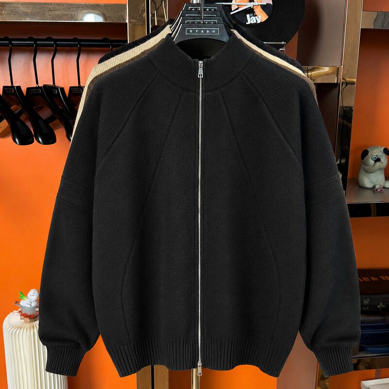 Men's Loose-Fitting Lazy Style Sweater, Large Size, Korean Fashion, Trendy Versatile Knit Base Shirt for Big and Tall Men, Autumn and Winter Men's Loose-Fitting Lazy Style Sweater, Large Size, Korean Fashion, Trendy Versatile Knit Base Shirt for Big and Tall Men, Autumn and Winter