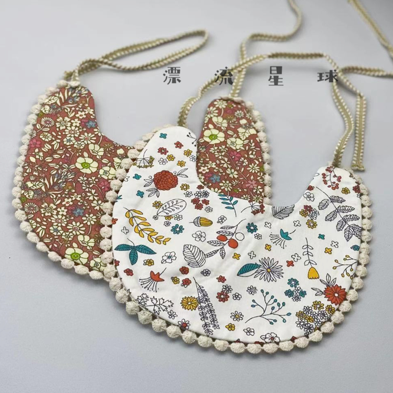 European and American Great Heat Field Garden Wind Saliva Towel Pure Cotton Linen Flowers Cartoon 6 Month Animal Babies Surround for Baby-Taobao