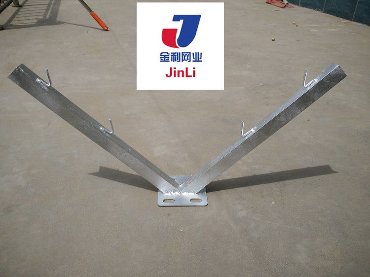 Blade barbed wire bracket column support column barbed wire column galvanized thickened mounting bracket anti-theft net V-type fixing frame