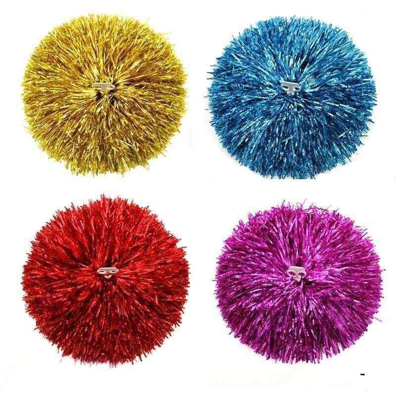 Cheerleading flower ball color blue and silver cheerleader flower competition dance props large sports meeting cheerleader flower ball