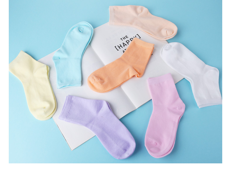 Vớ nữ ống vớ Nhật Bản màu cotton rắn vớ nữ phiên bản Hàn Quốc của gió đại học Nhật Bản mùa xuân và mùa hè mỏng phần sinh viên Hàn Quốc - Vớ hàng tuần tất cao cổ nam