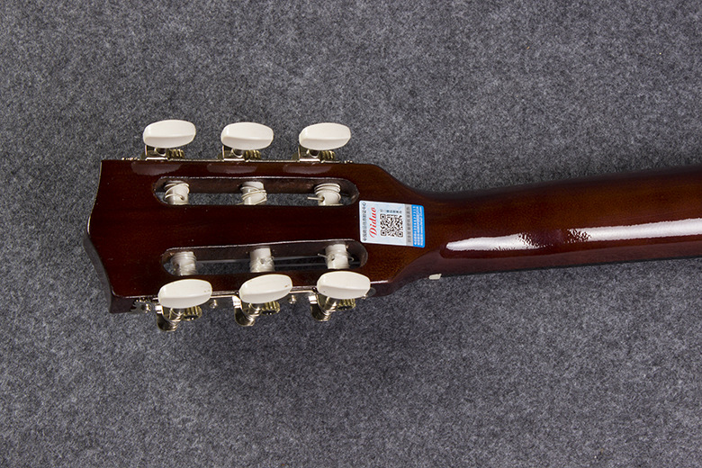 30 inch tròn cổ điển guitar trẻ em nhạc cụ người mới bắt đầu thực hành nhập guitar acoustic dây nylon jita màu hoàng hôn - Nhạc cụ phương Tây đàn guitar rosen g11