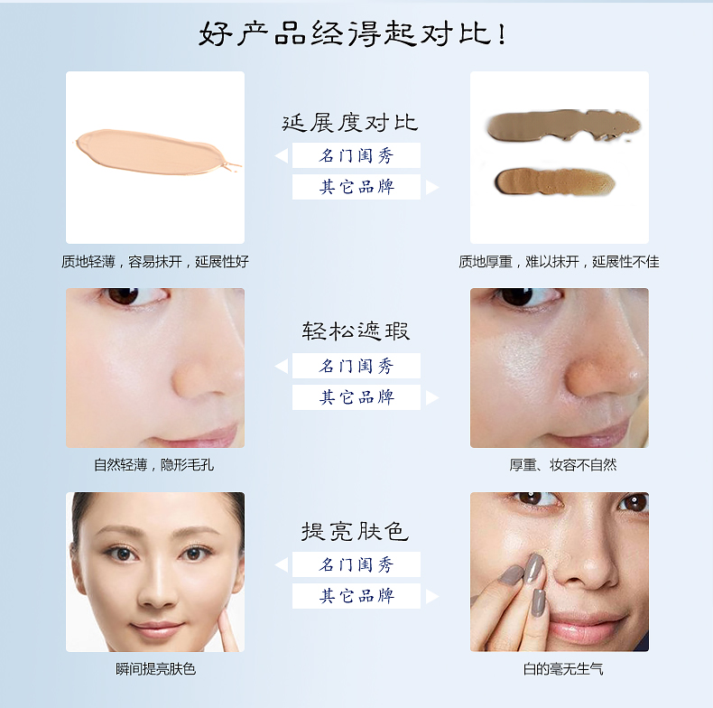 Nổi tiếng cửa hiển thị ngọc trai trong suốt BB cream 30 gam giữ ẩm kem che khuyết điểm làm sáng màu da cô lập nền tảng chất lỏng chính hãng