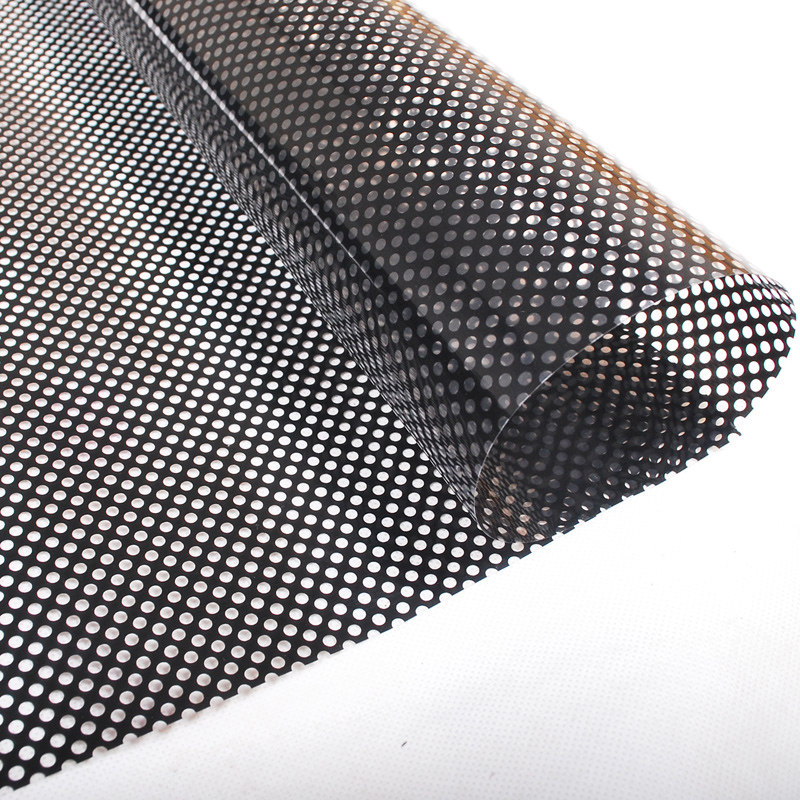 Sunshade net sticker heat insulation film black shading sunscreen window sticker single hole through the window glass sticker car film glass sticker
