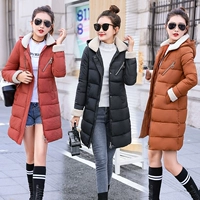 Áo cotton mùa đông 袄 nữ 2018 mới chống mùa phiên bản Hàn Quốc rộng rãi với áo khoác cotton dài cỡ lớn dày áo khoác mùa đông áo khoác nữ