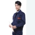 Mei Annu mùa thu mới áo dài tay phù hợp với nam giới và phụ nữ Hải quân nhà máy màu xám xanh xưởng bảo hiểm kho vận kiểu đồ bộ Bộ đồ