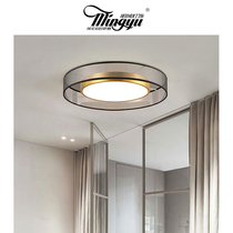 Mingyu Nordic light luxury postmodern living room dining room bedroom kitchen simple atmosphere mesh LED brass ceiling lamp