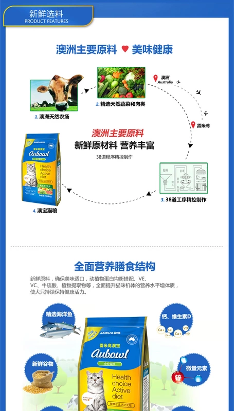 Thức ăn cho mèo mèo trưởng thành Remi Gaoaobao 2,5kg dưới đại dương đầy đủ giai đoạn 5 kg thức ăn cho mèo tự nhiên 10 thức ăn chủ yếu cho mèo - Cat Staples thức ăn cho mèo royal canin