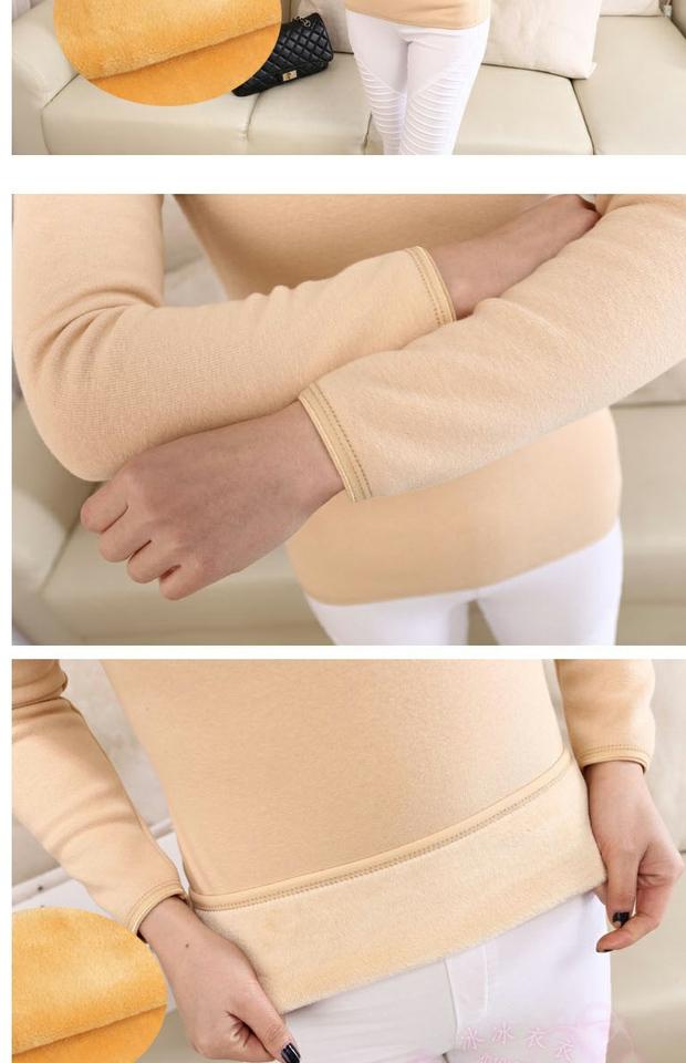 Mùa thu và mùa đông cổ thấp cổ lớn cộng với nhung dày đồ lót cơ thể cơ thể định hình lạnh áo một mảnh nữ đồ lót đáy áo giữ nhiệt nam