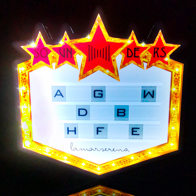 LED Luminous Stars Hand Lift Tag Creativity Glowing KTV Bar Billboard for changing character Mood Props