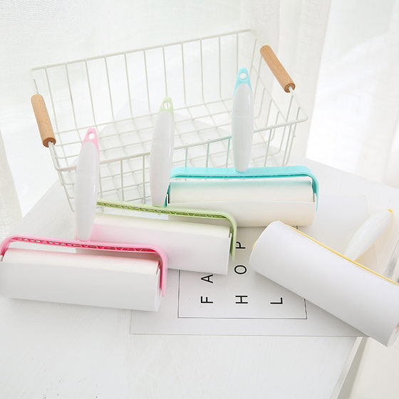 Pet clothes sticky hair remover roller hair remover sticky paper roller tear-off paper roller brush sticky hair roll paper replacement core 16cm