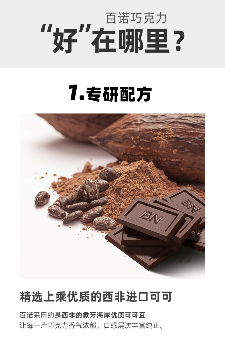 百诺75%可可脂巧克力排块