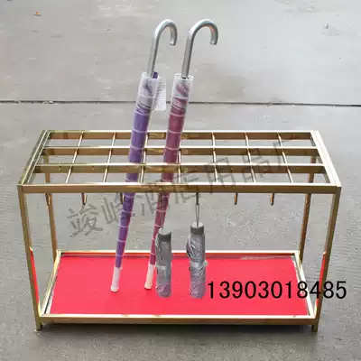 Hotel lobby stainless steel lockless umbrella rack Commercial creative 18 head 24 grid self-service umbrella storage rack Household