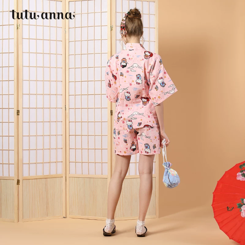 tutuanna Hello Kitty, пижама, набор, с коротким рукавом