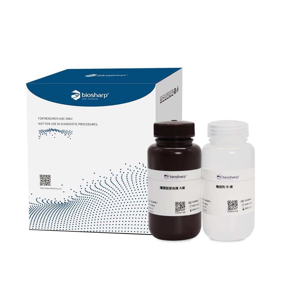 含票Biosharp BL520A 100ml/BL520B 500ml 特超敏ECL化学发光底物
