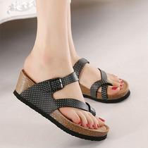 Fashion beach cork slippers Sandals slippers Ladies sandals slippers