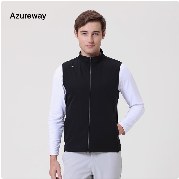 Aw Le Wei Golf Vest Golf Clothing Men's Jacket Outdoor Rainproof Sports Men's High-End Vest Windbreaker