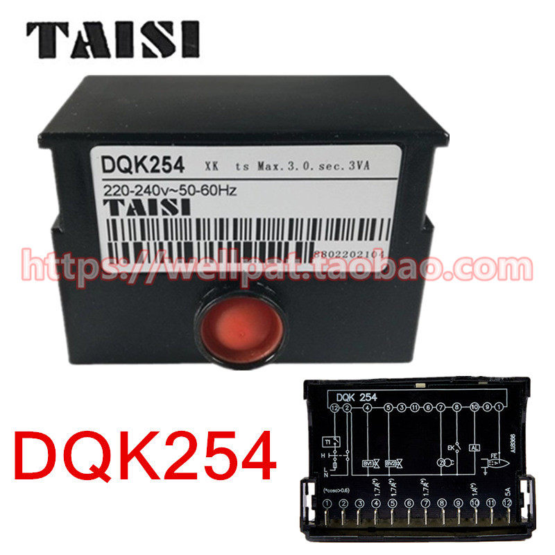TAISI台思烧嘴程序控制器DQK254点火器 锅炉燃气程控盒燃烧机配件