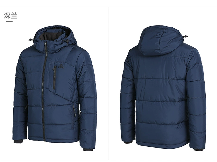 Mùa đông 2019 thu đông mới áo khoác nam cotton dày cổ điển cộng với áo nhung ấm áp nam đào tạo áo khoác trùm đầu - Quần áo độn bông thể thao