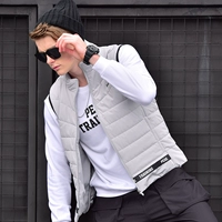 Áo vest nam mùa xuân 2018 thu đông mới thời trang cổ áo giản dị cổ áo ấm áo thể thao vest nam áo khoác adidas
