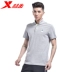 Bước đặc biệt áo thun ngắn tay nam mùa hè nam thoáng khí thấm hút ẩm ve áo cotton áo sơ mi thể thao hàng đầu - Áo polo thể thao