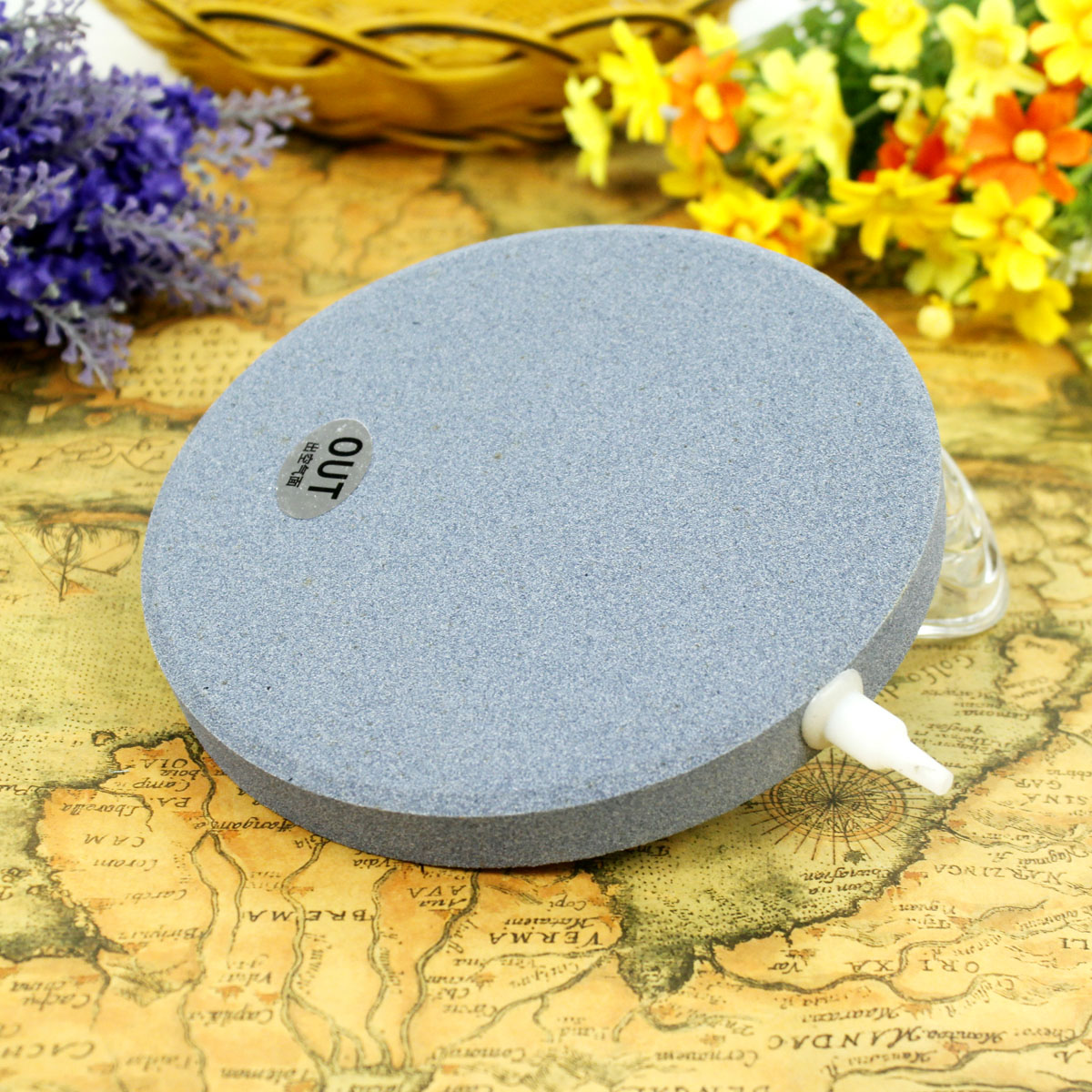 波奇网 氧气泵用高温烧结气饼气盘水族箱鱼缸增氧泵气泡石多规格