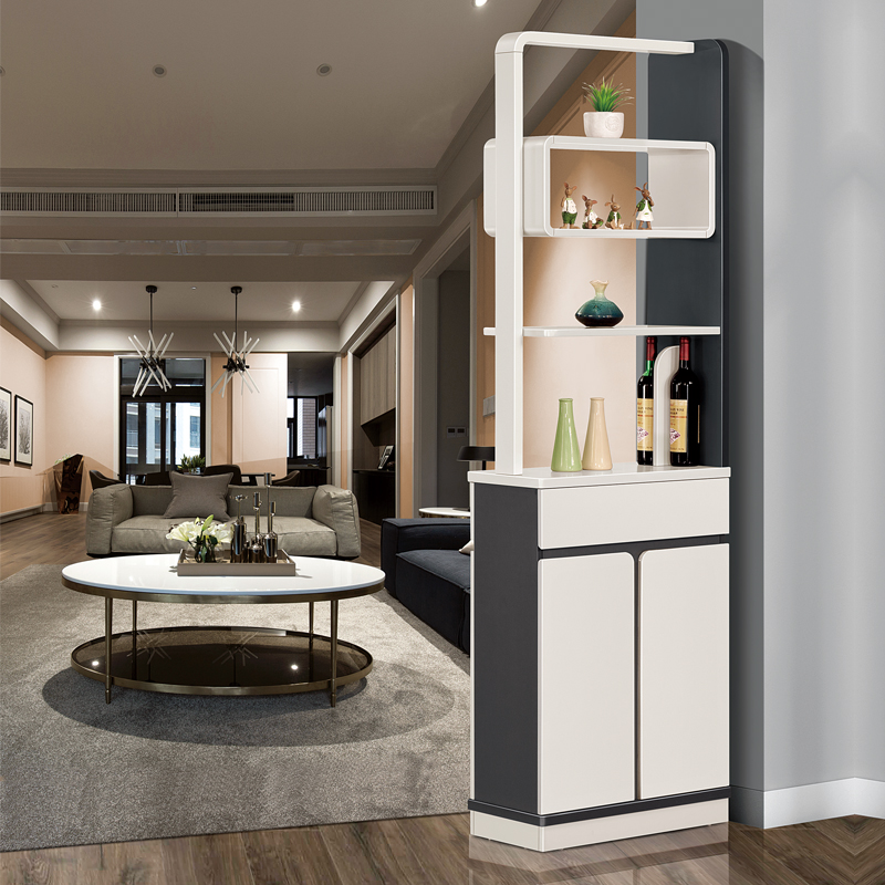 Living room entering door door closet shoe cabinet one wine cabinet modern minimal screen small household partition cabinet double side locker
