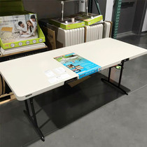 Lifetime Leftot Folding Table Desk Conference Table Outdoor Indoor Commercial Costco Domestic