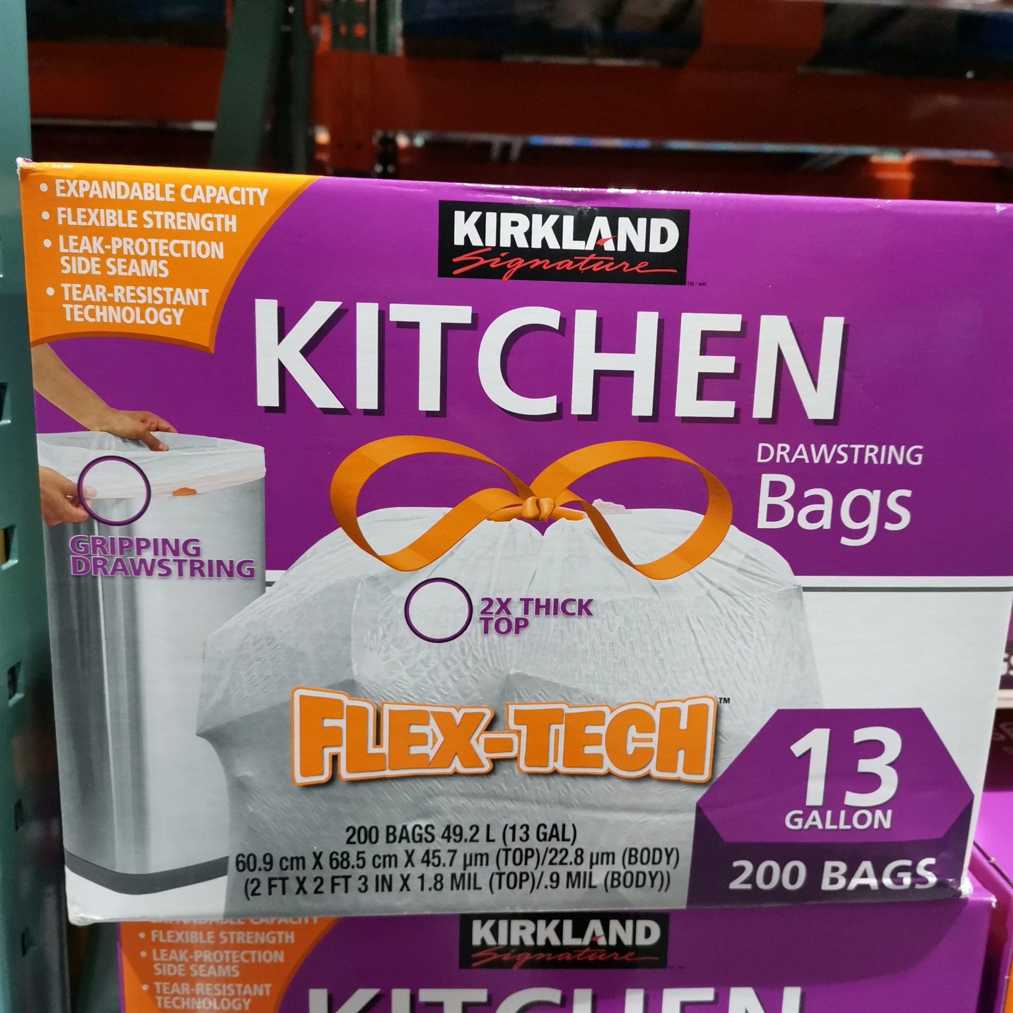 Open City Guest COSTCO Domestic US Imports Kirkland Corkland Rope Rope Garbage Bag 200